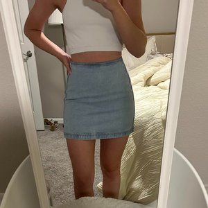 BDG Light Blue Denim Skirt